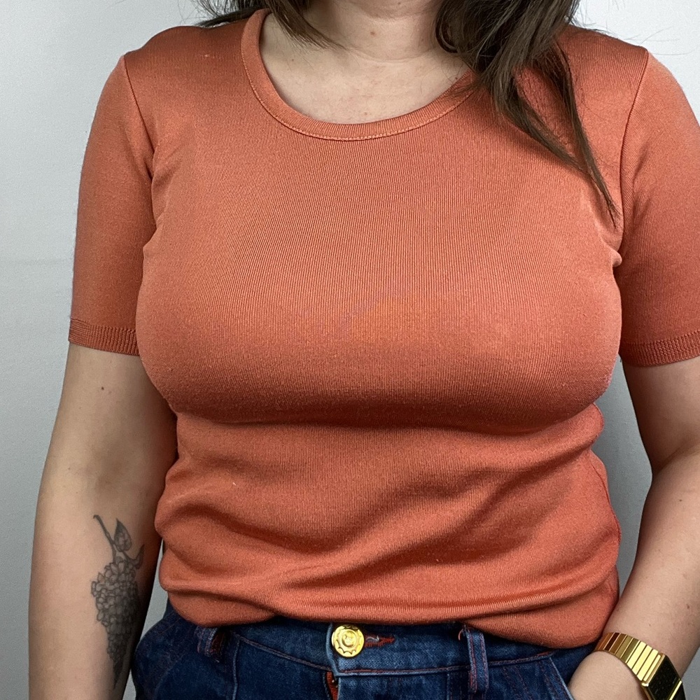 Vintage peach shirt